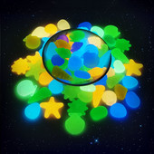 Pietre luminoase care strălucesc în întuneric Pietricele strălucitoare Gazon rezervor de pește Acvariu Grădină Curte Pietre luminoase decorative în aer liber