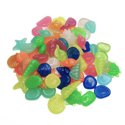 Pietre luminoase care strălucesc în întuneric Pietricele strălucitoare Gazon rezervor de pește Acvariu Grădină Curte Pietre luminoase decorative în aer liber
