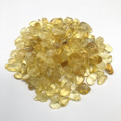 Pietriș natural mixt de citrin de 200 g Cristal pentru decorarea casei, piatră de tratament cu energie de vindecare pentru acvariu în mod regulat