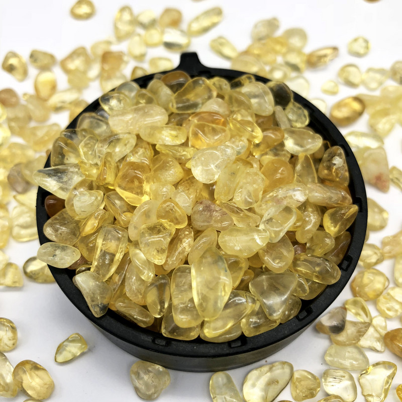 200G prírodný zmiešaný citrín, štrkový krištáľ, záhradná dekorácia, nepravidelný akváriový liečivý energetický kameň