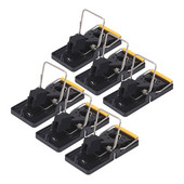 6 ks vysoko kvalitných opakovane použiteľných pascí na chytanie potkanov a myší, pascí na myši, návnad na myši, pružinový lapač hlodavcov, čistiace prostriedky na kontrolu škodcov