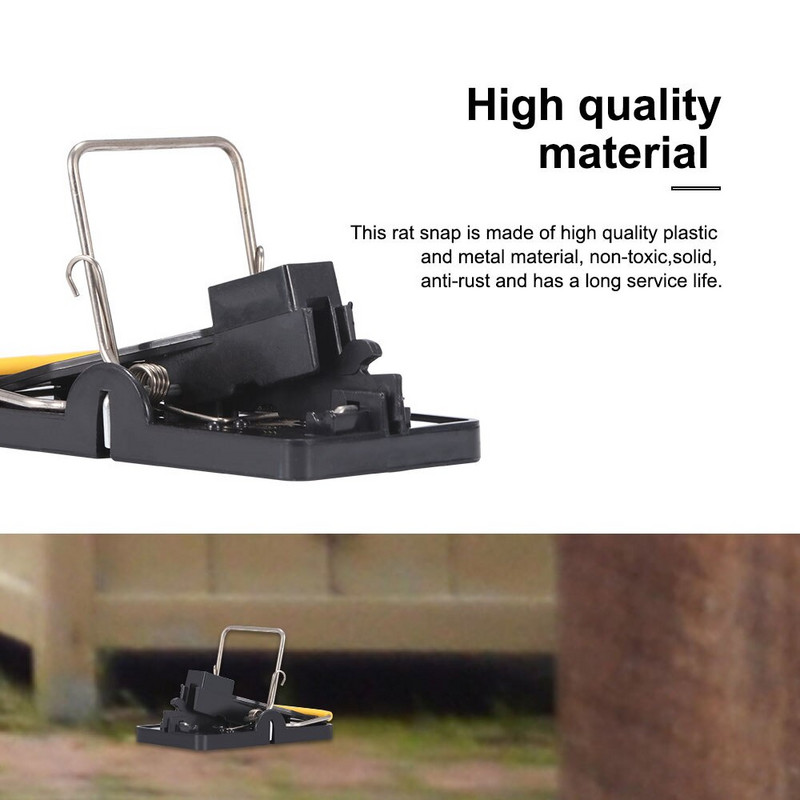 6 ks vysoko kvalitných opakovane použiteľných pascí na chytanie potkanov a myší, pascí na myši, návnad na myši, pružinový lapač hlodavcov, čistiace prostriedky na kontrolu škodcov