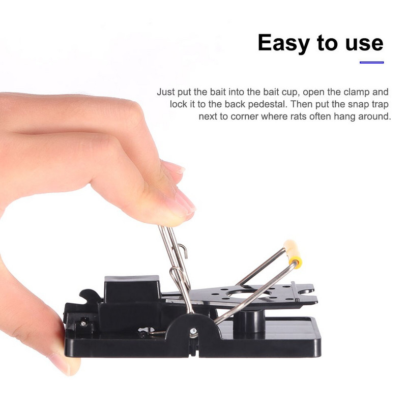 6 ks vysoko kvalitných opakovane použiteľných pascí na chytanie potkanov a myší, pascí na myši, návnad na myši, pružinový lapač hlodavcov, čistiace prostriedky na kontrolu škodcov