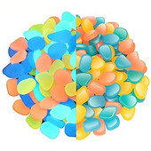 48Vnt Šviečiantys akmenukai Akvariumo apdaila Fluorescencinis Akvariumo Akvariumo Akvariumo Akvariumo Akvariumo Apdaila Švyti tamsoje Akvariumo dekoras