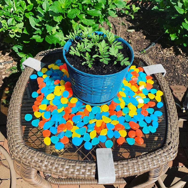 48Vnt Šviečiantys akmenukai Akvariumo apdaila Fluorescencinis Akvariumo Akvariumo Akvariumo Akvariumo Akvariumo Apdaila Švyti tamsoje Akvariumo dekoras