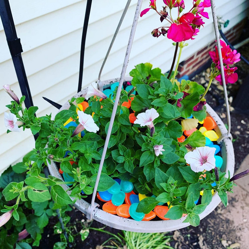 48Vnt Šviečiantys akmenukai Akvariumo apdaila Fluorescencinis Akvariumo Akvariumo Akvariumo Akvariumo Akvariumo Apdaila Švyti tamsoje Akvariumo dekoras