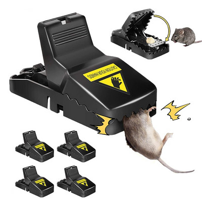 6pcs Reusable Plastic Mouse Trap Rat Mice Catching Small Rat Traps Mouse Pest Killer Rodent catcher Mouse Snap Traps for Home