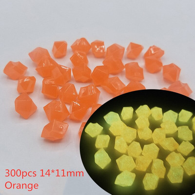 300 vnt 14 mm šviečiančio akmens žvyro sodo puošmena švyti tamsoje lauko sodo akmenukai žuvų rezervuarų mišinio spalvų vejos kiemo takas