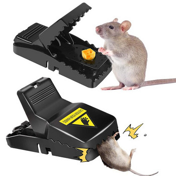 6 бр. Капан за мишка за многократна употреба Пластмасов улов на мишки за плъхове На открито На закрито Най-добрите щракащи капани за мишка Бързо ефективен улов на мишки