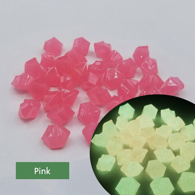 300 vnt. / Krepšys Lauko Šviečiantys akmenys Šviečia Tamsoje Sode Akmenukai Akvariumo Akvariumo Akvariumo Šviečiančio žvyro mišinys