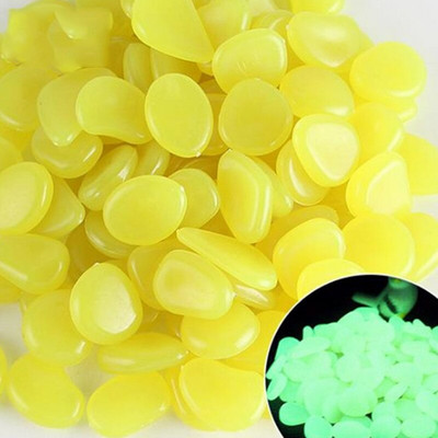 Švyti tamsoje sode Akmenukai Švyti akmenys Uolos takams Sodo takas Patio veja Sodo dekoras Šviečiantys namų aksesuarai