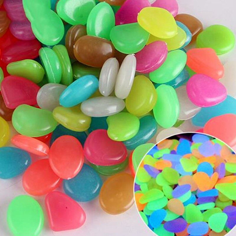 Švyti tamsoje sode Akmenukai Švyti akmenys Uolos takams Sodo takas Patio veja Sodo dekoras Šviečiantys namų aksesuarai