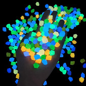 300 buc/pungă 14 mm piatră luminoasă va străluci Pietriș decor de grădină Pietriș de acasă Calea de gazon Articole de decorare luminoasă