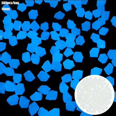300 buc/pungă 14 mm piatră luminoasă va străluci Pietriș decor de grădină Pietriș de acasă Calea de gazon Articole de decorare luminoasă