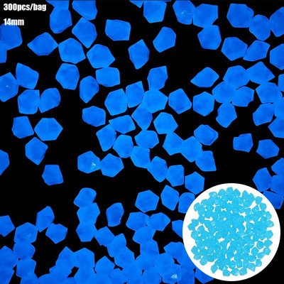 300 buc/pungă 14 mm piatră luminoasă va străluci Pietriș decor de grădină Pietriș de acasă Calea de gazon Articole de decorare luminoasă