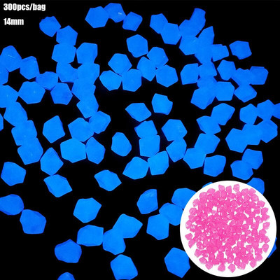 300 buc/pungă 14 mm piatră luminoasă va străluci Pietriș decor de grădină Pietriș de acasă Calea de gazon Articole de decorare luminoasă