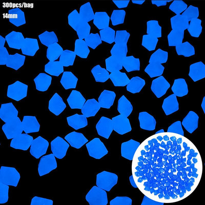 300 buc/pungă 14 mm piatră luminoasă va străluci Pietriș decor de grădină Pietriș de acasă Calea de gazon Articole de decorare luminoasă