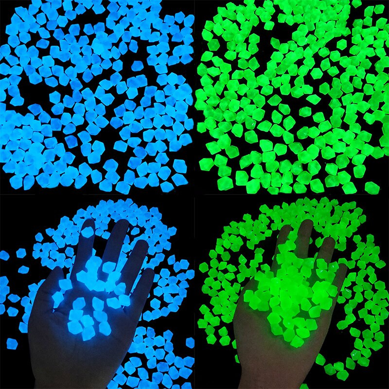 300 buc/pungă 14 mm piatră luminoasă va străluci Pietriș decor de grădină Pietriș de acasă Calea de gazon Articole de decorare luminoasă