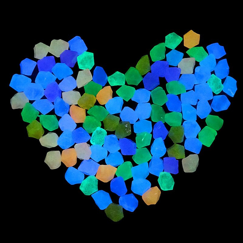 300 buc/pungă 14 mm piatră luminoasă va străluci Pietriș decor de grădină Pietriș de acasă Calea de gazon Articole de decorare luminoasă