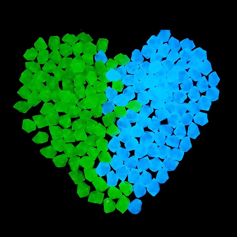 300 buc/pungă 14 mm piatră luminoasă va străluci Pietriș decor de grădină Pietriș de acasă Calea de gazon Articole de decorare luminoasă