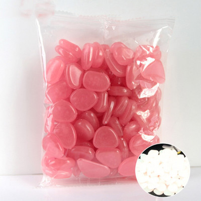 100 buc Pietrele luminoase Stânci Ornamente de grădină Piatra care strălucește în întuneric GrădinăPentru pasarele Decoratiuni pentru rezervoare de pește