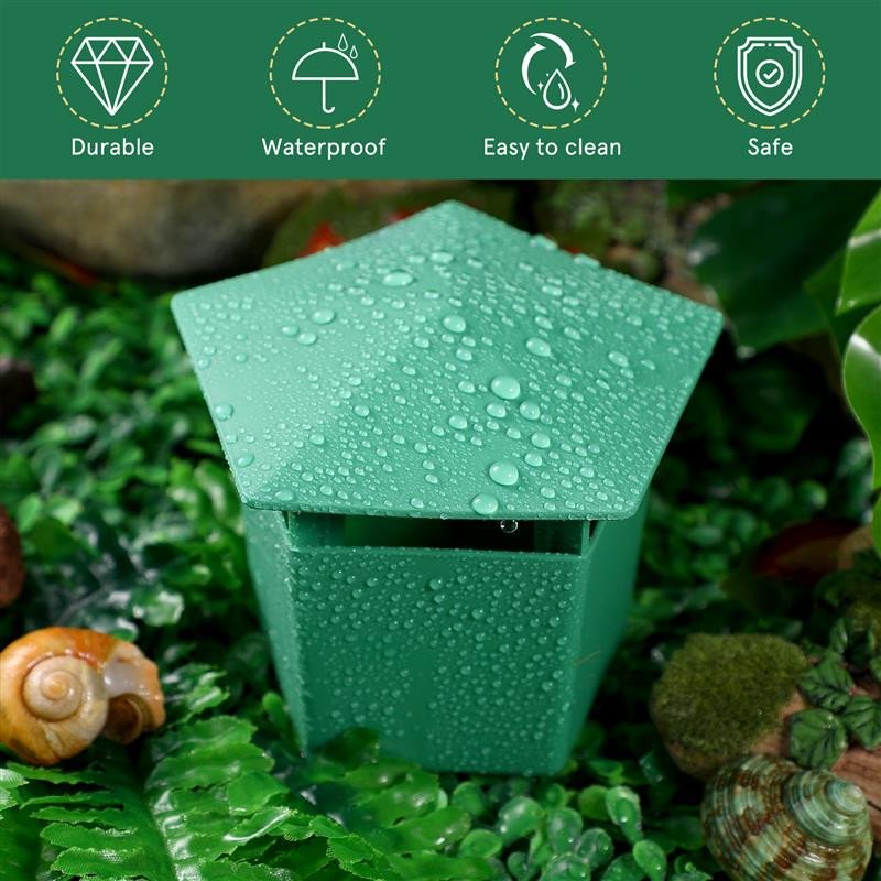 4 vnt. Plastikiniai sraigių gaudyklės Šliužai Sraigių gaudyklė Sraigių gaudyklė vabzdžių gaudyklė Sodo vikšrinė gaudyklė Sodo sraigių gaudymo įrankiai (atsitiktinė spalva)