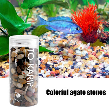 Естествени полирани декоративни чакълени камъни Цветни ахатови камъни Ахатов камък за декорация на дома Направи си сам ръчно изработени декоративни риби