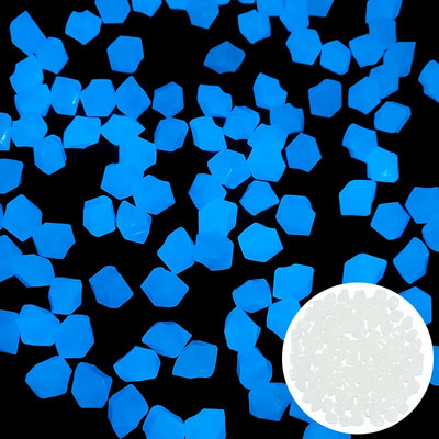 300db/zsák Kerti világító kövek a sötétben világító dekoratív kavics kültéri sétányokhoz kerti ösvényhez terasz gyep udvar lakberendezéshez