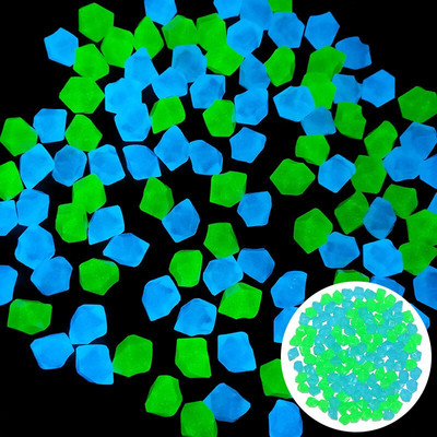 300db/zsák Kerti világító kövek a sötétben világító dekoratív kavics kültéri sétányokhoz kerti ösvényhez terasz gyep udvar lakberendezéshez