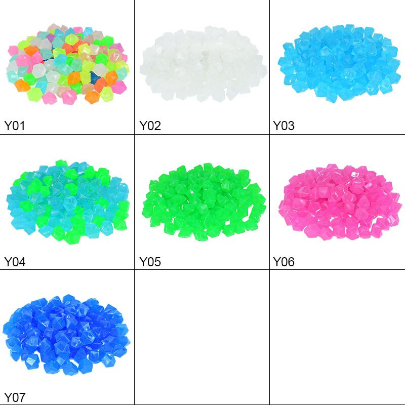 300db/zsák Kerti világító kövek a sötétben világító dekoratív kavics kültéri sétányokhoz kerti ösvényhez terasz gyep udvar lakberendezéshez