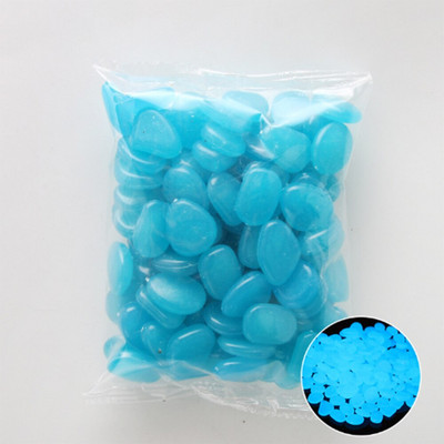 100 vnt Šviečiančių akmenukų uolų sodo papuošalų Akmuo švyti tamsoje sode pėsčiųjų takams Žuvų rezervuarų puošmenoms