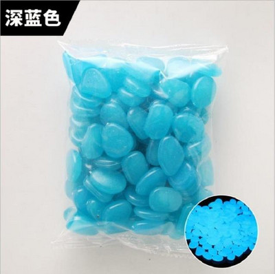 500 vnt. Sodo švytėjimas tamsoje Šviečiantys akmenukai takams Augalai Akvariumo dekoras Švytintys akmenys Akvariumo sodo puošmena