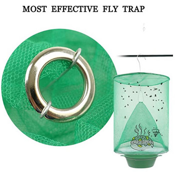 The Farm Fly Trap με δωρεάν 5 τμχ δολώματα Εξωτερική επαναχρησιμοποιήσιμη Fly Catcher Pest Bug Pig for Ranch Family Restaurant Fly Trap Cage Net