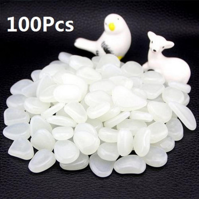 200 vnt Šviečiantys akmenukai, šviečiantys tamsoje, skirti vestuvių vakarėliui, renginio reikmenys Sodininkystė Baseinas Baras Dekoravimo uolos