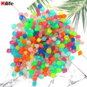 Umelé dlažobné kocky do záhrady, dekorácia cca 180 g/balenie, 14 mm svietiaci kameň cca 200-300 kusov/balenie, svietiace kamienky, štrk