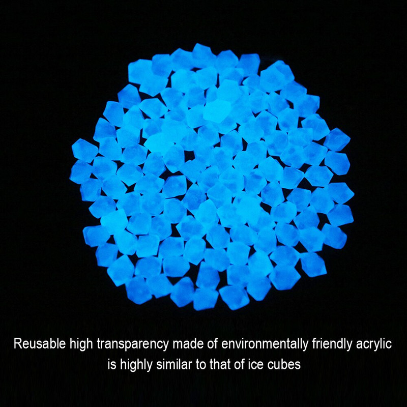 300 vnt Švyti tamsoje sode Akmenukai Švyti akmenys Uolos takams Sodo takas Terasa Veja Sodo kiemo dekoras Šviečiantys akmenys