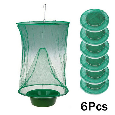 Capcană pentru muște din fermă Capcană reutilizabilă pentru muște, cușcă ucigașă, plasă, capcană pentru dăunători, pentru ferme de familie, în interior sau în aer liber, restaurante