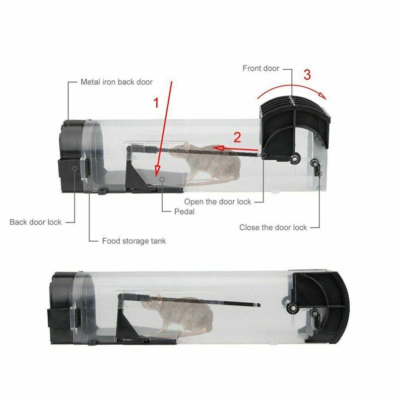 Plastična mišolovka Kućna automatska mišolovka Istrebljivač štakora, glodavaca Sigurnost okoliša Kavez za miševe Neotrovna živa mišolovka