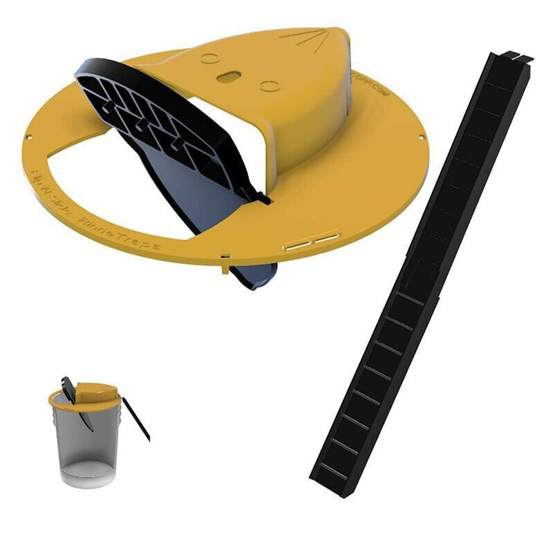 Nešiojamas apverčiamas ir stumdomas kibiro dangtis žiurkių gaudyklė Pelės spąstai Humaniškas arba mirtinas spąstų durelių stiliaus daugkartinio naudojimo sanitarinis saugus pelėkautas