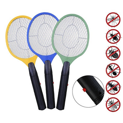 Κουνουπιών Killer Electric Fly Swatter Pest Repeller Bug Zapper Racket Kills Electric Suquito Anti Fly Long Handle for Room