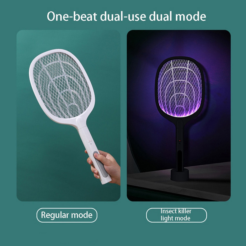 3000 V elektriline sääsetõrje UV-lambiga USB 1200 MAH laetav suvine kärbsepüünis koduviga putukareet