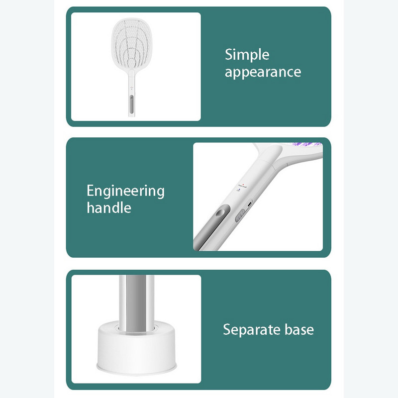 3000 V elektriline sääsetõrje UV-lambiga USB 1200 MAH laetav suvine kärbsepüünis koduviga putukareet