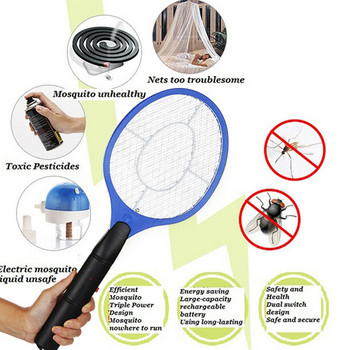 Електрическа мухобойка Mosquito Recket Управляема ръчна ракета Mosquito Insect Home Garden Pest Swatter Killer Bug Fly Zapper