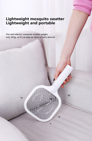 Νέο Electric Smart 2 σε 1 Insect Swatter Recharge Κουνουπιών Fly Bug Killer Trap Λαμπτήρας Οικιακής Ηλεκτρικής Χειροποίητης Ζάπερ