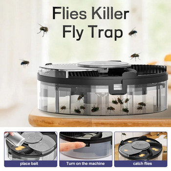 Flies Killer Fly Trap USB Automatic Flycatcher Electric Outdoor Pest Catcher Σπίτι Τραπεζαρία Εντόμων Αντιολισθητής απόρριψης παρασίτων