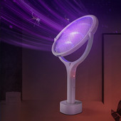 90-stupňová otočná elektrická raketa na zabíjanie komárov, UV lampa na zabíjanie komárov, nabíjanie cez USB, letná lapač na komáre, muchy, mucholapka, hmyz, zapper
