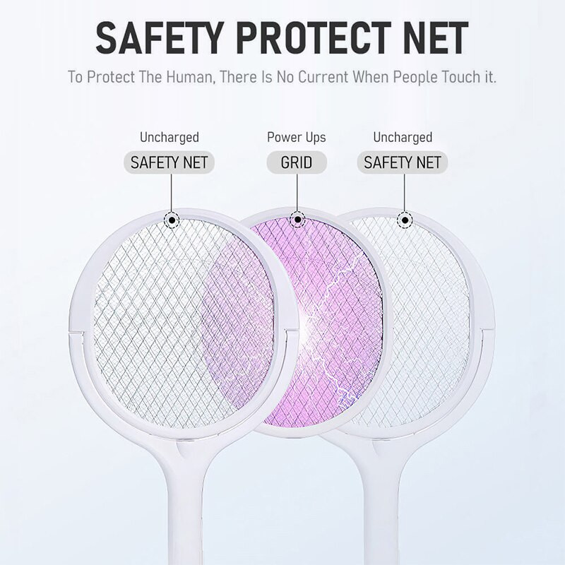 90-stupňová otočná elektrická raketa na zabíjanie komárov, UV lampa na zabíjanie komárov, nabíjanie cez USB, letná lapač na komáre, muchy, mucholapka, hmyz, zapper