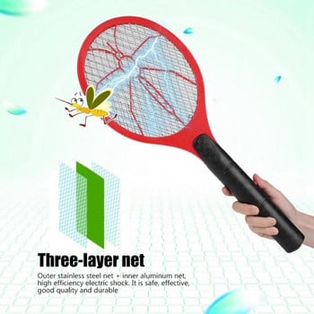 Електрически Fly Insect Bug Zapper Bat Handheld Insect Fly Swatter Racket Преносим Mosquitos Killer Pest Control за насекоми в спалнята