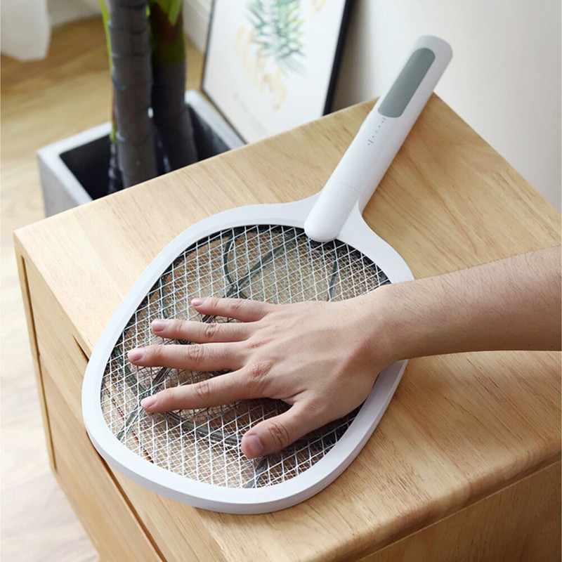 3000V Mosquito Killer Racket Electric Insect Racket Swatter Zapper USB акумулаторна Mosquito Swatter Fly Bug Zapper Killer Trap