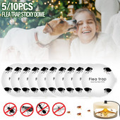 5/10 ks nálepiek na blšie pasce, okrúhle náhradné lepkavé podložky, jednorazové netoxické náplne do pasce pre domácu lampu proti komárom